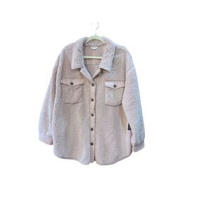 Tribal women's‎ jacket button front, dusty pink size XXL NWT)